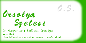 orsolya szelesi business card